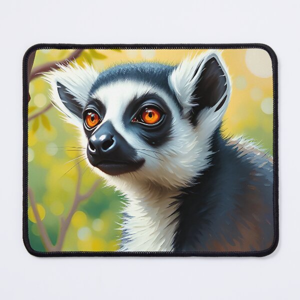 Item preview, Ring Tailed Lemur Portrait Wild Forest Animals designed and sold by kakarikihill.