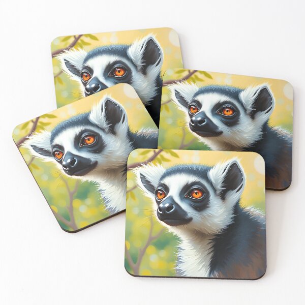 Item preview, Ring Tailed Lemur Portrait Wild Forest Animals designed and sold by kakarikihill.