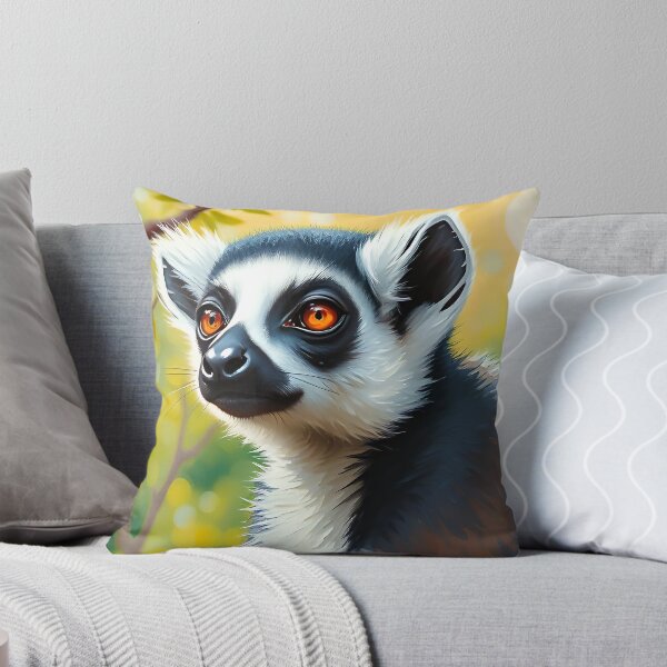 Item preview, Ring Tailed Lemur Portrait Wild Forest Animals designed and sold by kakarikihill.