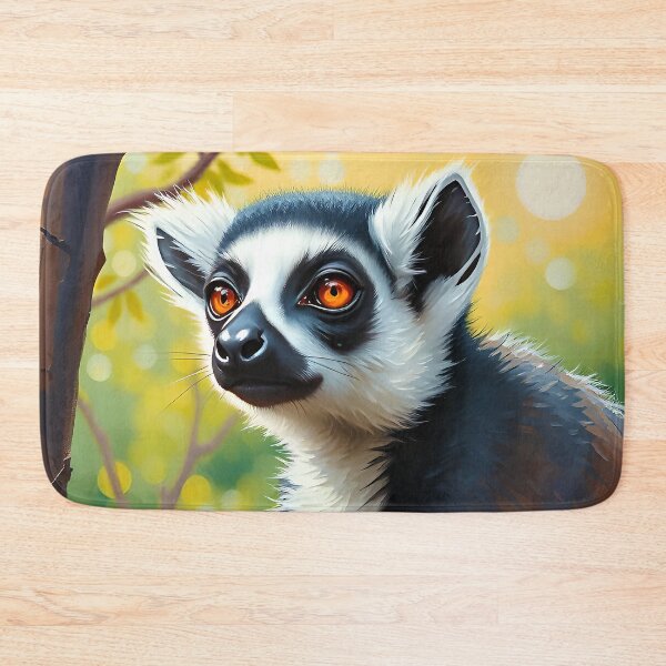 Item preview, Ring Tailed Lemur Portrait Wild Forest Animals designed and sold by kakarikihill.