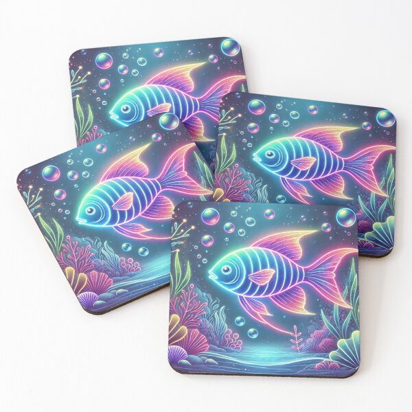 Item preview, Neon Fish – Fluorescent Beauty of the Deep Sea designed and sold by AmigosFurEver.