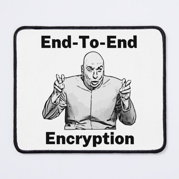 Item preview, End to End Encryption Dr Evil Air Quote Funny designed and sold by CyberWindow.