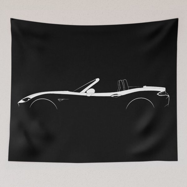 Item preview, MX-5 Miata ND (White) designed and sold by Car Silhouettes.
