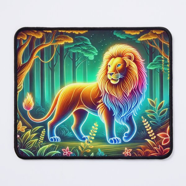Item preview, Shining Lion – King of the Jungle in an Ethereal Light designed and sold by AmigosFurEver.