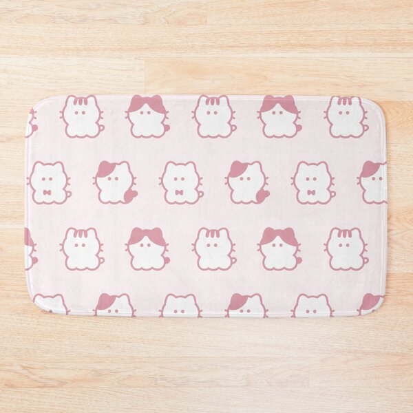 Item preview, Whisker Cats Pattern / Dull Pink designed and sold by Yuru Pals.