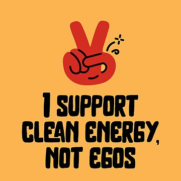 Artwork thumbnail, Clean energy without egos - Tesla by CasbenShop