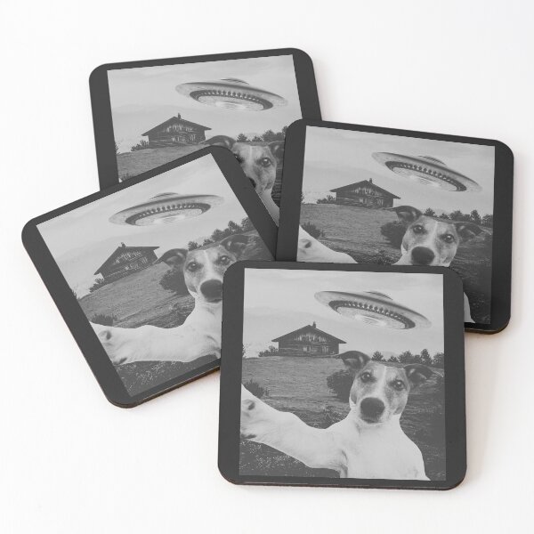Item preview, Cosmic Selfie: Dog, UFO & Vintage Vibes designed and sold by relso.