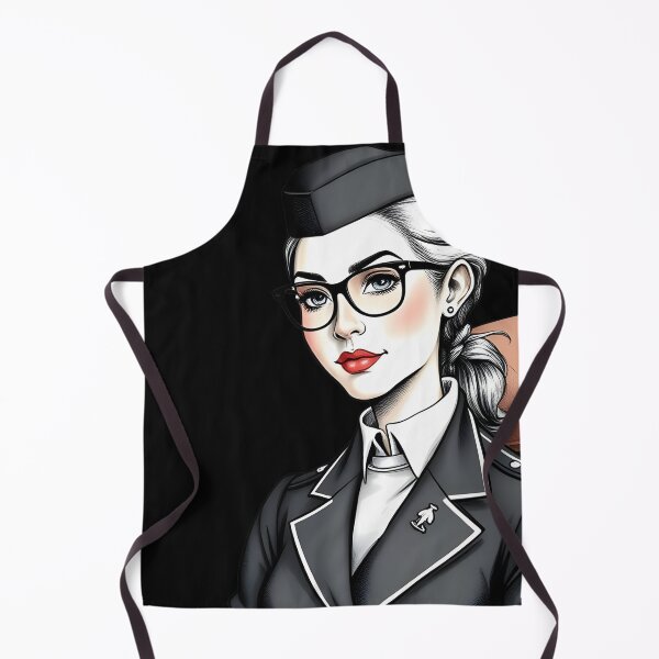 Item preview, Scandinavian Stewardess - Nordic Aviation Drawing Art Print designed and sold by ZEPHYR_LABEL.
