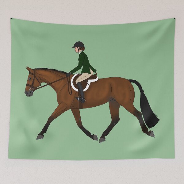 Item preview, Bay Horse Hunter Under Saddle designed and sold by DappledMoon.