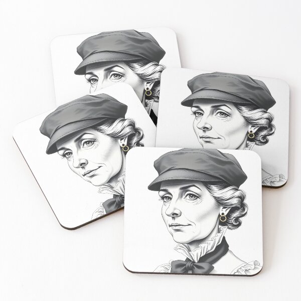 Item preview, Old Scandinavian Stewardess - Nordic Aviation Drawing Art Print designed and sold by ZEPHYR_LABEL.