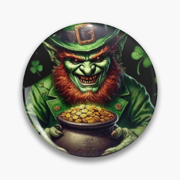 Item preview, Green Evil Leprechaun St Patrick's day designed and sold by SublimeFairy.
