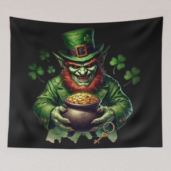 Item preview, Green Evil Leprechaun St Patrick's day designed and sold by SublimeFairy.