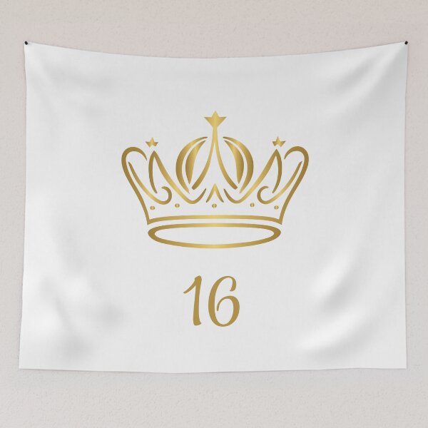 Item preview, 16 Years of Age, King or Queen with Golden Crown, Royalty  designed and sold by AASparksDesigns.