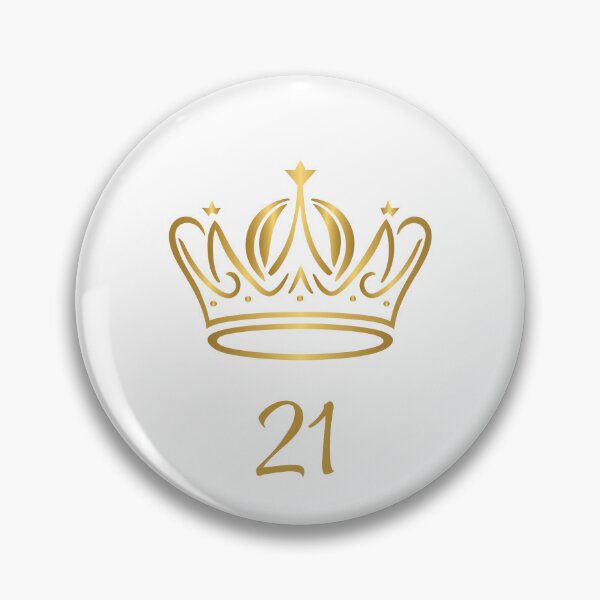 Item preview, 21 Years of Age, King or Queen with Golden Crown, Royalty  designed and sold by AASparksDesigns.