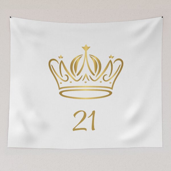 Item preview, 21 Years of Age, King or Queen with Golden Crown, Royalty  designed and sold by AASparksDesigns.