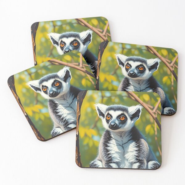 Item preview, Ring Tailed Lemur Forest Portrait Wild Animals designed and sold by kakarikihill.