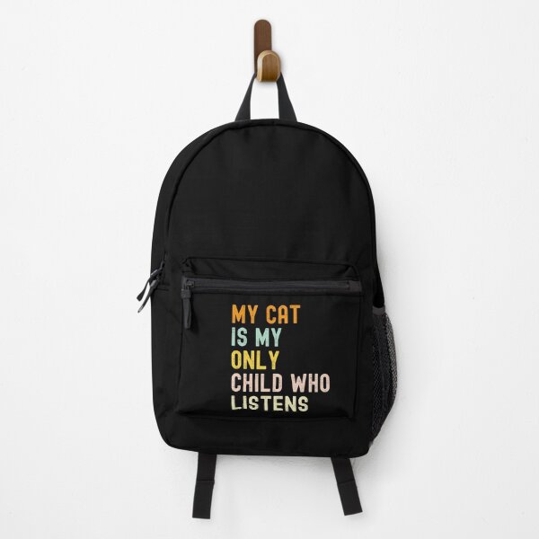 Item preview, My Cat Is My Only Child Who Listens" T-ShirtMyCatListens, FunnyCatShirt, CatParentLife, CrazyCatPerson, CatLoverTee designed and sold by NinaCreator.