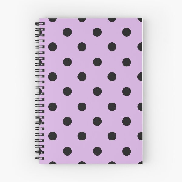 Item preview, Black dots on purple, pattern designed and sold by CrocoDi.