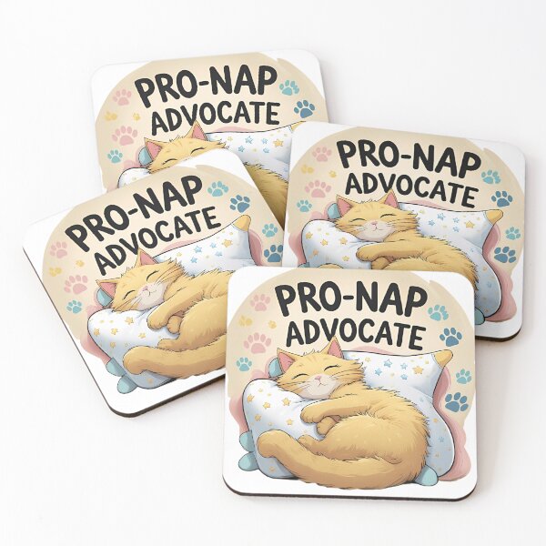 Item preview, Pro-Nap Advocate Cat Sleeping Cat Nap Lover Funny Cat Humor designed and sold by Furry Paw  Prints.