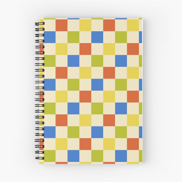 Aperçu de l'œuvre Motif à carreaux Clown Chic - Inspiré des couleurs primaires créée et vendue par thefriedegg.