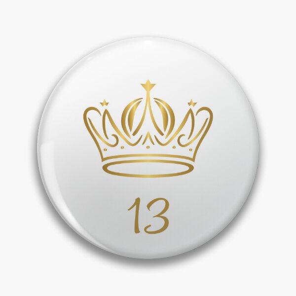Item preview, 13 Years of Age, King or Queen with Golden Crown, Royalty  designed and sold by AASparksDesigns.