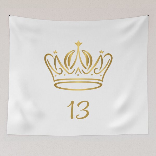 Item preview, 13 Years of Age, King or Queen with Golden Crown, Royalty  designed and sold by AASparksDesigns.