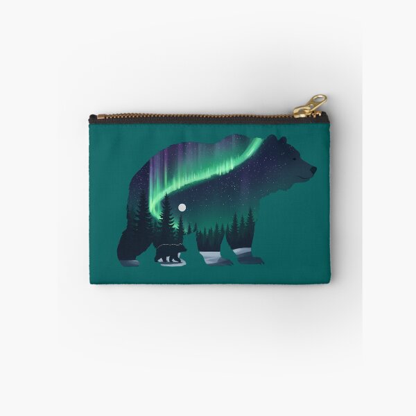 Item preview, Aurora Bear – Northern Lights Silhouette designed and sold by DRAGON FIRE.