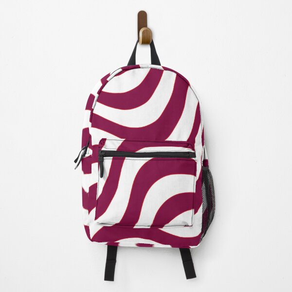 Item preview, Wavy Pattern Burgundy Color  designed and sold by Senthamizh.