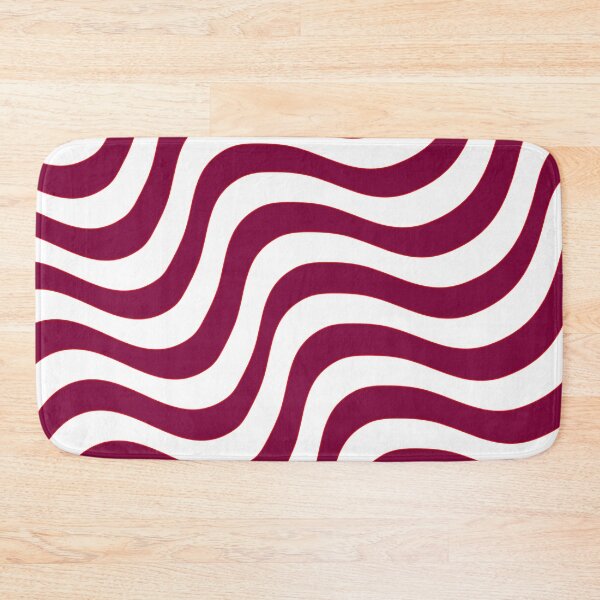 Item preview, Wavy Pattern Burgundy Color  designed and sold by Senthamizh.