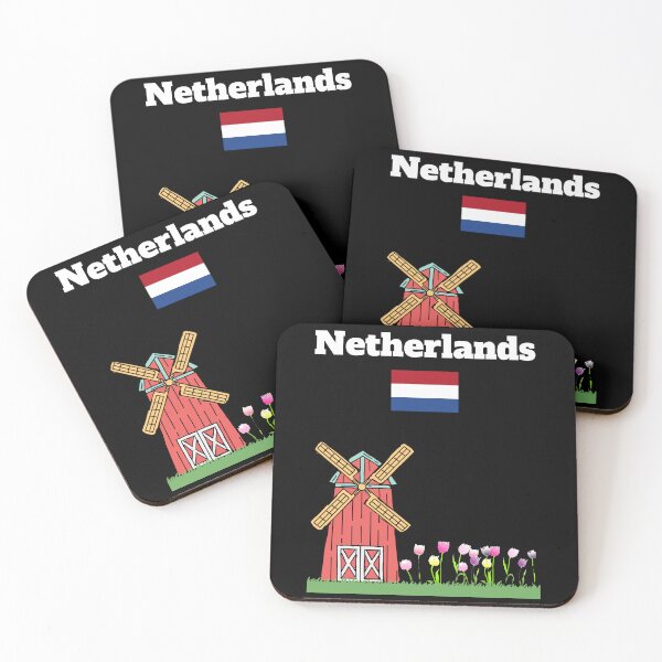 Item preview, Netherland trip souvenir Windmill and tulips Dutch flag  designed and sold by Artstastic.