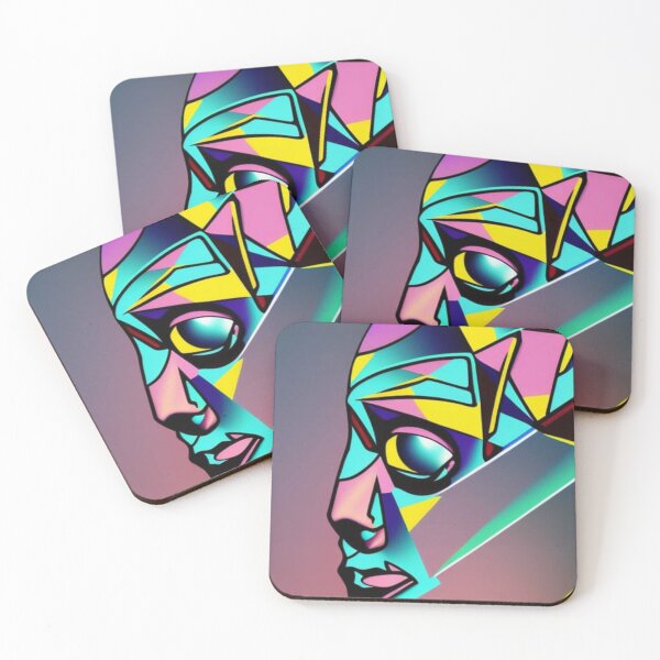 Item preview, Geometric Abstract Face designed and sold by printedartgoods.