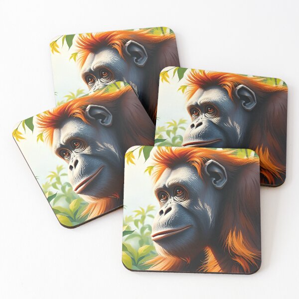 Item preview, Orangutan Great Ape Forest Portrait Wild Animals designed and sold by kakarikihill.