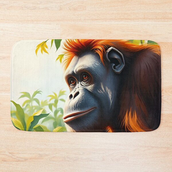 Item preview, Orangutan Great Ape Forest Portrait Wild Animals designed and sold by kakarikihill.