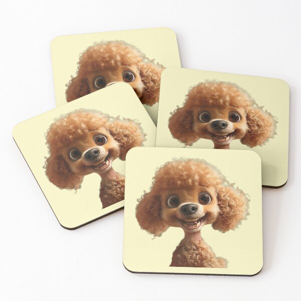 Item preview, Smiley dog (beige background) designed and sold by Ningodino.