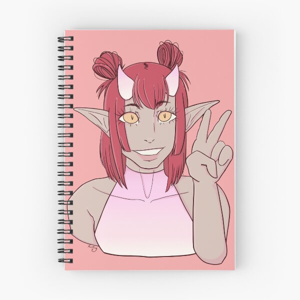 Item preview, pink demon girl designed and sold by tieflingthief.