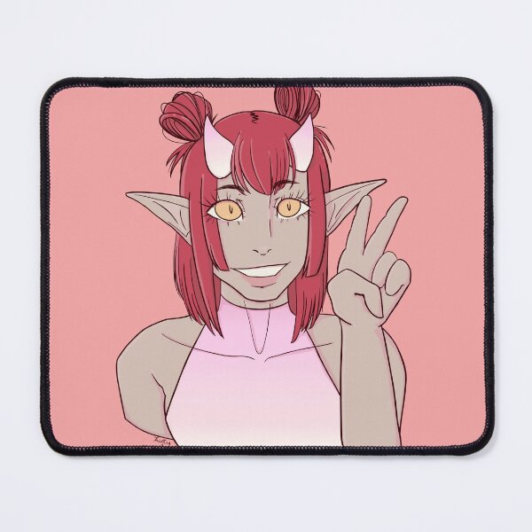 Item preview, pink demon girl designed and sold by tieflingthief.