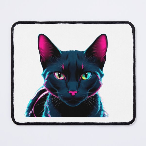 Item preview, Neon Cyber Cat designed and sold by StormArte.