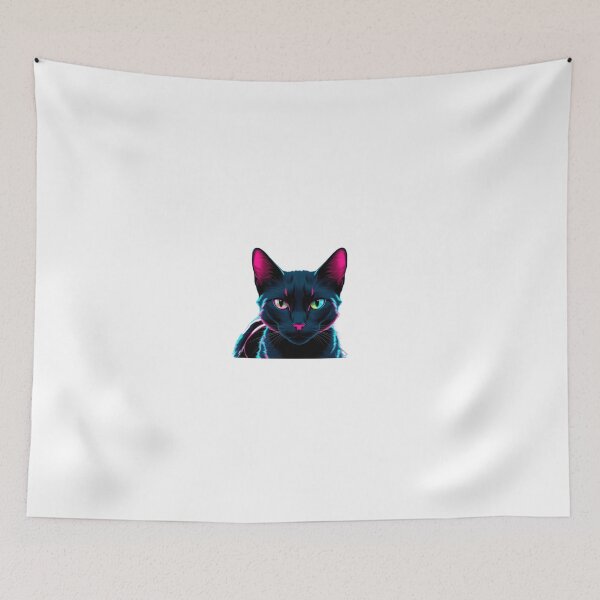 Item preview, Neon Cyber Cat designed and sold by StormArte.