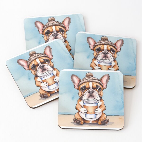 Item preview, Bulldog with Coffee designed and sold by StormArte.