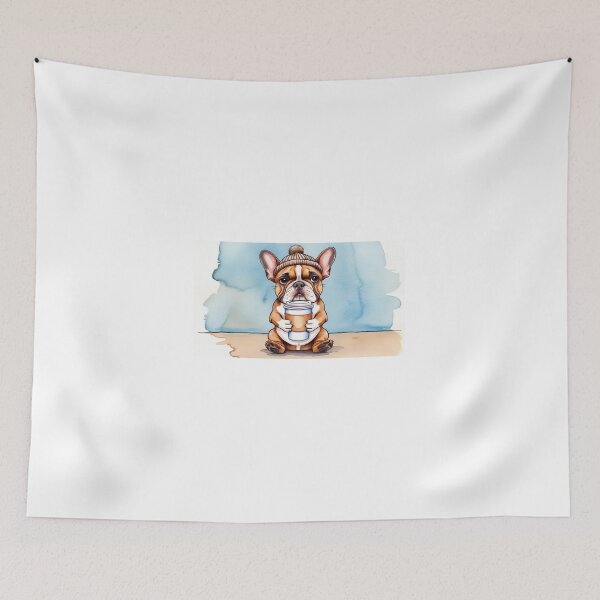 Item preview, Bulldog with Coffee designed and sold by StormArte.