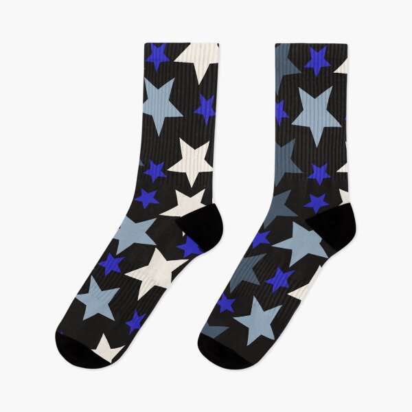 Item preview, 3 Shades of Blue Stars and White and Black designed and sold by KDStout.