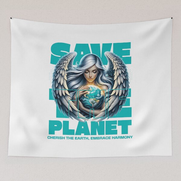 Item preview, Save the Planet Angel designed and sold by Belarte.shop.