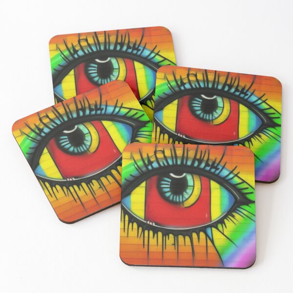 Artikelvorschau, Auge um Auge Regenbogenauge entworfen und verkauft von printedartgoods.