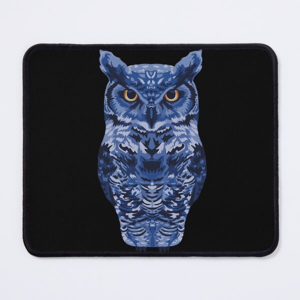 Item preview, Great Horned Owl Piercing Gaze of a Midnight Predator designed and sold by tayaan.