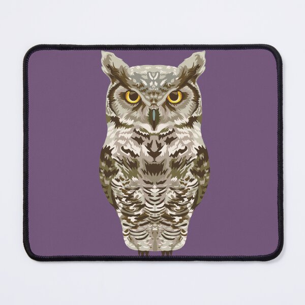 Item preview, Great Horned Owl Piercing Gaze of a Nocturnal Predator designed and sold by tayaan.