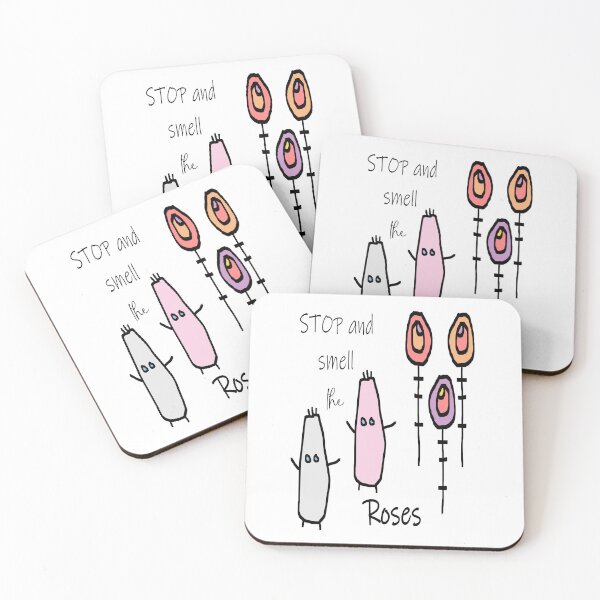Item preview, abstract whimsical characters and inspirational quote designed and sold by ANNART.