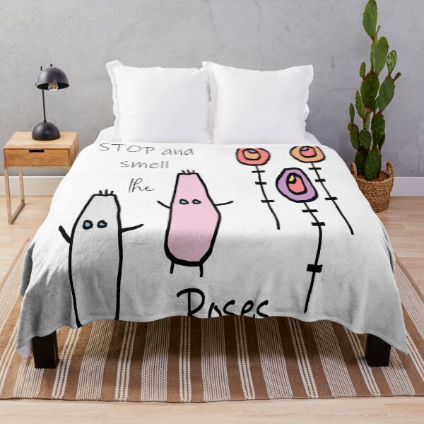 Item preview, abstract whimsical characters and inspirational quote designed and sold by ANNART.