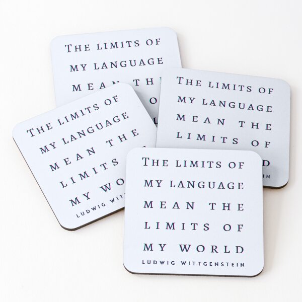 Item preview, Copy of Ludwig Wittgenstein quote: The limits of my language mean the limits of my world. designed and sold by artbleed.