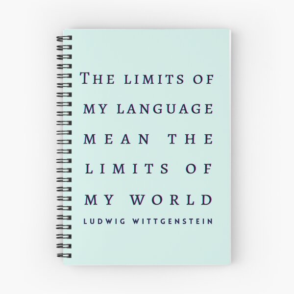 Item preview, Copy of Ludwig Wittgenstein quote: The limits of my language mean the limits of my world. designed and sold by artbleed.