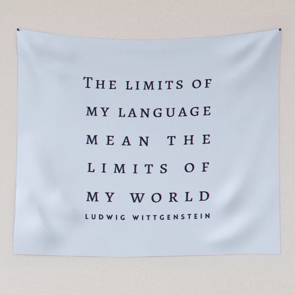 Item preview, Copy of Ludwig Wittgenstein quote: The limits of my language mean the limits of my world. designed and sold by artbleed.